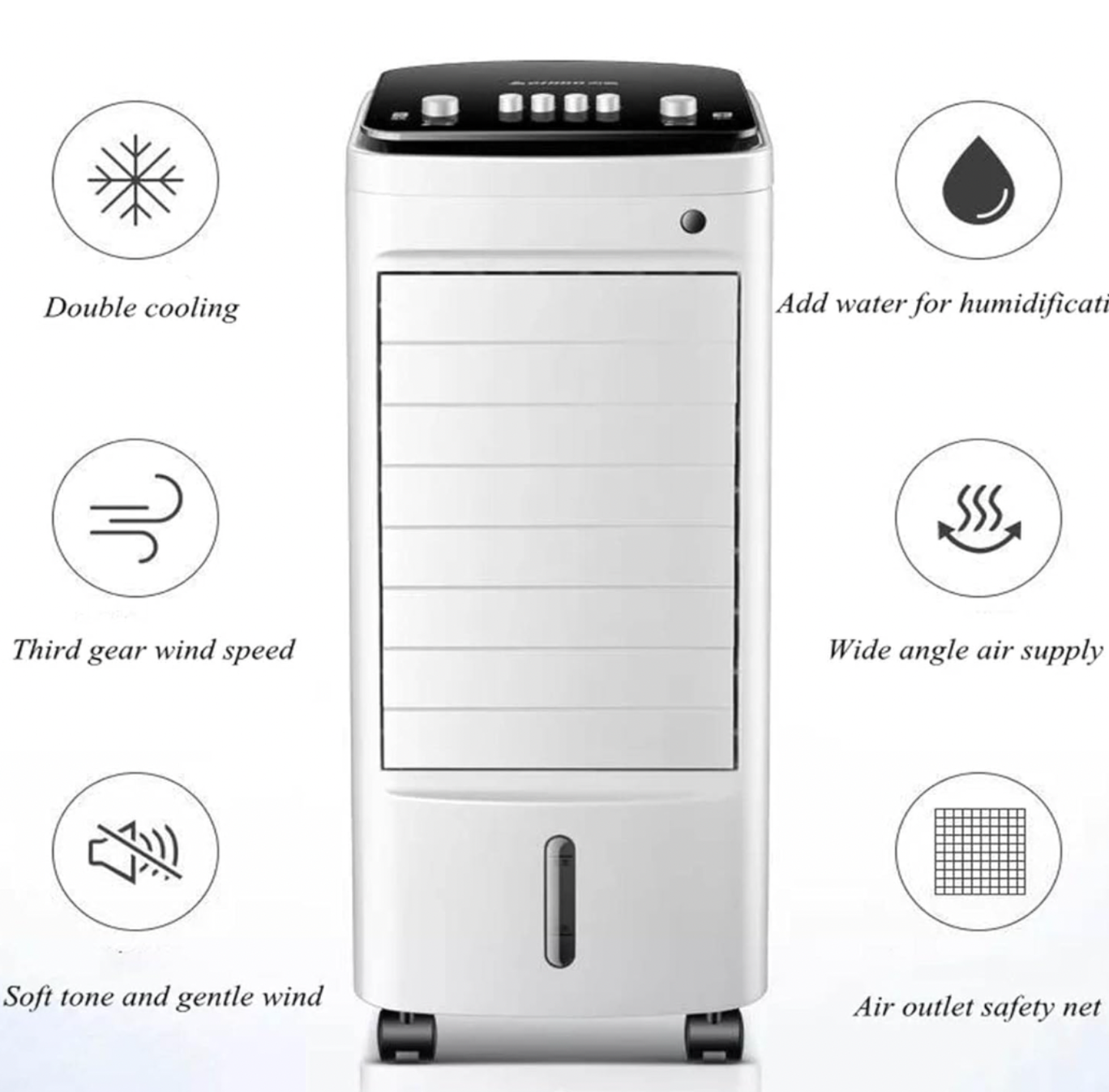 Climatiseur Refroidisseur 3,5L – Brumisateur d’Air Silencieux