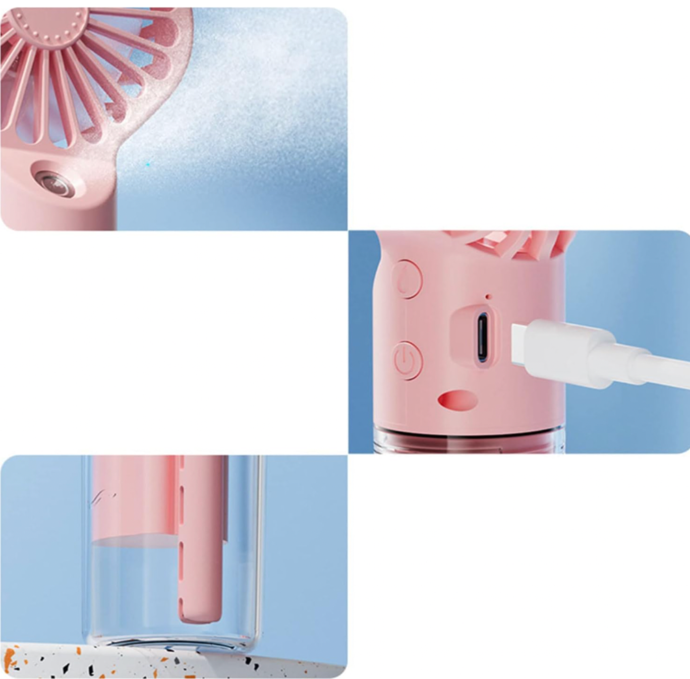 Mini Ventilateur de Poche & Brumisateur